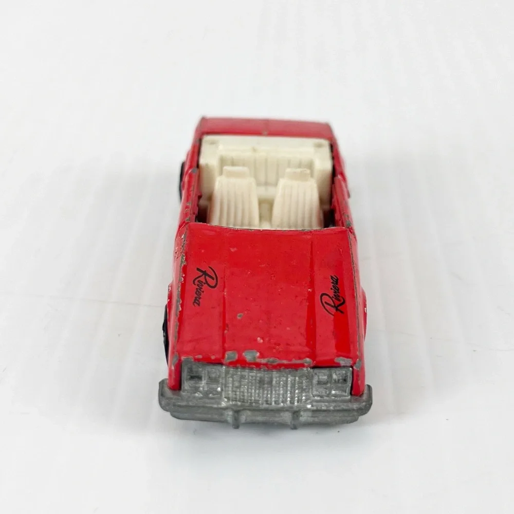 Vintage 1984 Road Champs Red Convertible Buick Riviera Toy Car